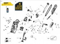 Dewalt DCMPS520P1 Type 1 GB 18V Cordless Pruner Spare Parts